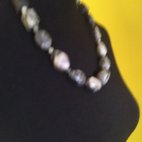 ❤️🎁Jay King Mine Finds Grey/Green/Brown Jasper Necklace 21" w/ 3" 925 Extender - Picture 6 of 12